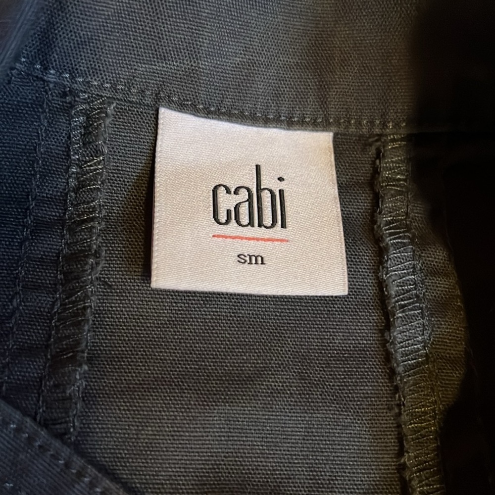 CAbi #3023 Jacket Twighlight Aymmetrical Moto Zip Crop Cotton Small - Picture 4 of 6